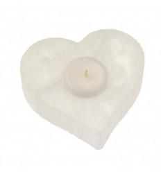 BOUGEOIR COEUR SELENITE