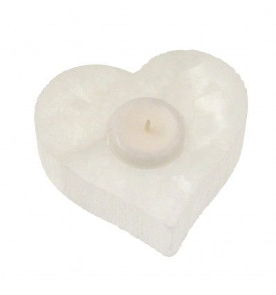 BOUGEOIR COEUR SELENITE