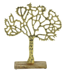 ARBRE DE VIE METAL DORE 