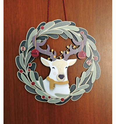 Christmas Stag Wreath