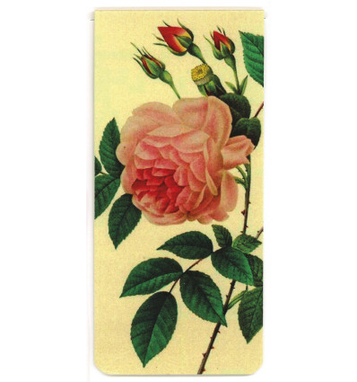 MARQUE PAGE MAGNETIQUE ROSE ANCIENNE